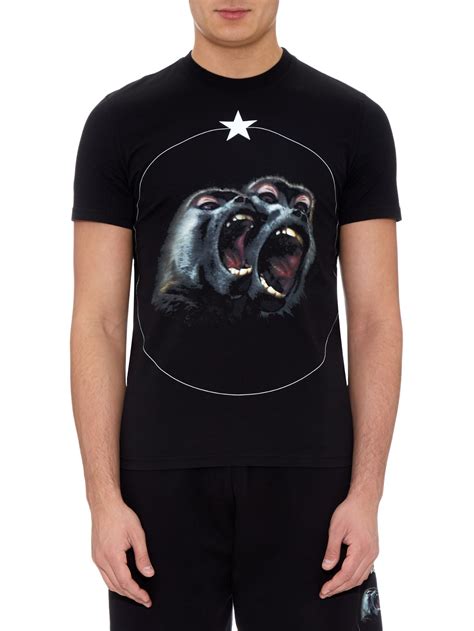 givenchy t shirt screaming monkey